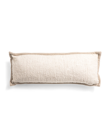 Tjmaxx 14x36 Boucle Pillow With Flange In Brown