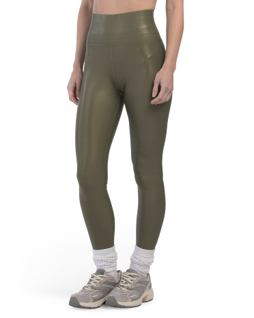 Tjmaxx High Rise Full Length Leggings In Green