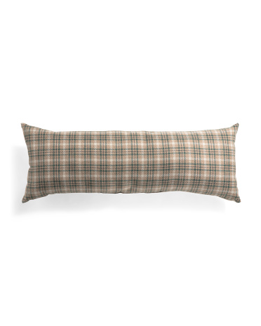 Tjmaxx 12.5x34in Luxe Falmouth Plaid Pillow In Green