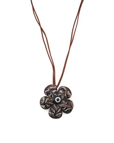 murano glass flower wrap necklace